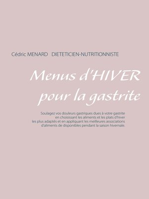 cover image of Menus d'hiver pour la gastrite